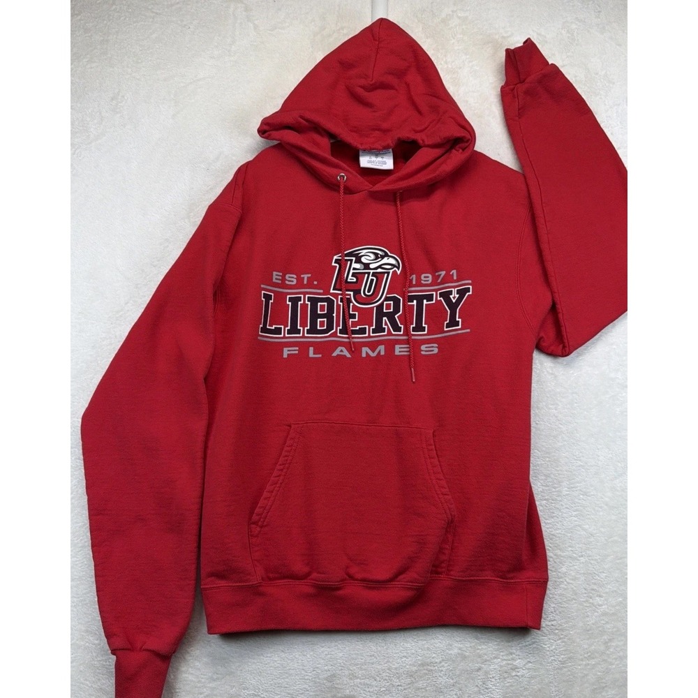 Liberty Flames Champion Hoodie Pullover Liberty University Medium